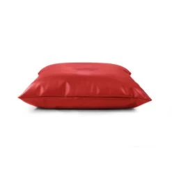 Faux Leather Cushion Bean Bag - Square 28 Faux Leather Cushion Bean Bag - Square -Bean Bag Chairs Store square cushion bean bag faux leather red 1