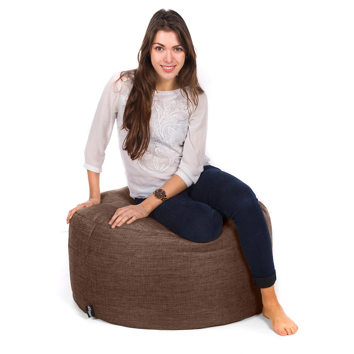 Luxury Chenille Stool Bean Bag 4 Luxury Chenille Stool Bean Bag - Image 2