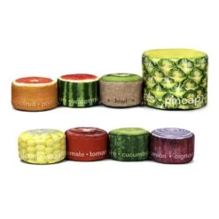 Story Time Fruit And Vegetable Stool Bean Bags - Pack Of 8