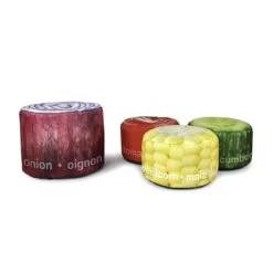 Story Time Vegetable Stool Bean Bags - Pack Of 4